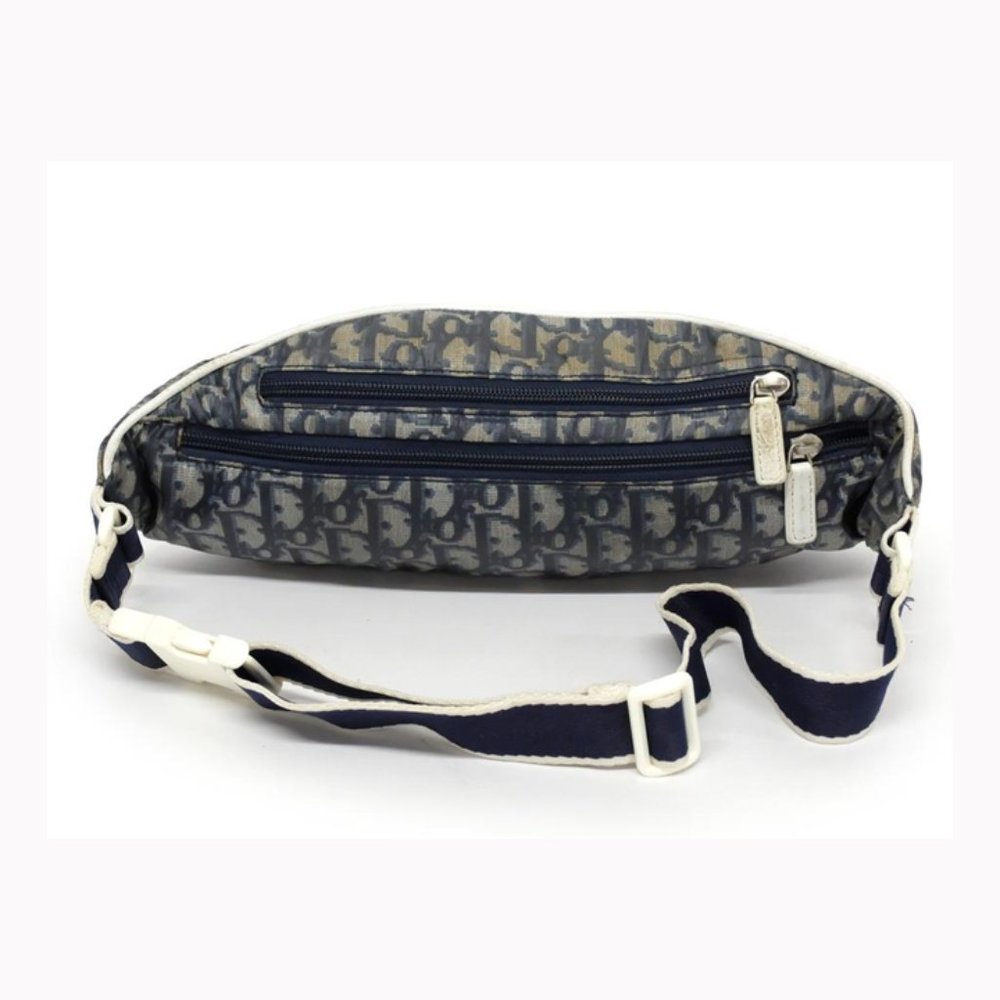 Christian Dior Navy Blue Monogram Trotter No. 2 Bumbag Waist Pouch Fanny Pack - Picture 4 of 12